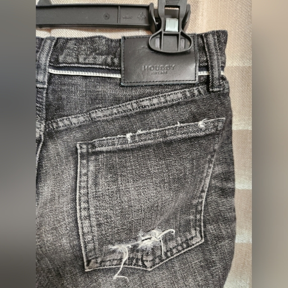 MOUSSY Vintage Diana Black Distressed High Rise Skinny Jeans 27 - Picture 5 of 6